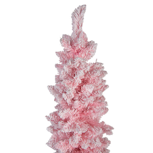 Brad Craciun artificial roz 30x30x120 cm