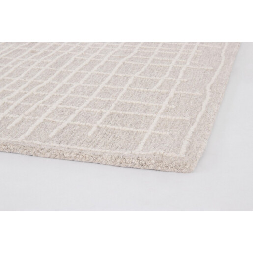 Covor lana bumbac bej Barlam 160x230 cm