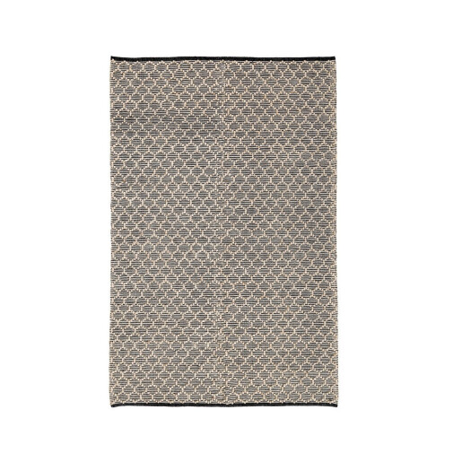 Covor poliester negru natur Dhawan 160x230 cm