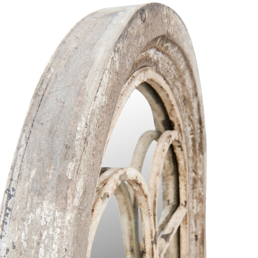 Oglinda perete mdf gri antichizat 55x5x95 cm