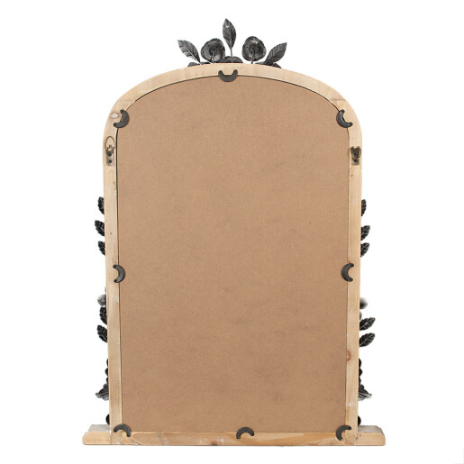 Oglinda perete mdf bej antichizat 56x5x77 cm