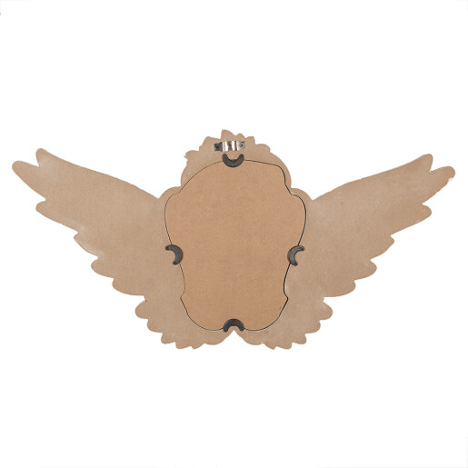 Oglinda perete mdf bej 70x5x35 cm