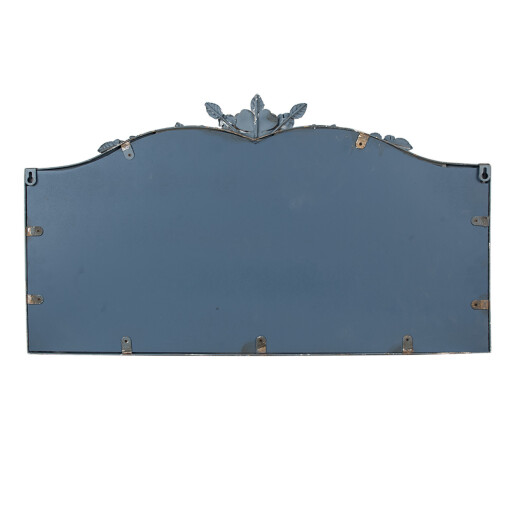 Oglinda perete rama metal gri bej 69x4x39 cm