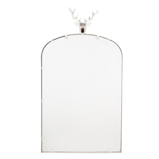 Oglinda perete rama metal alb vintage Ren 58x10x105 cm