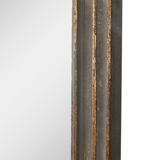 Oglinda perete lemn verde auriu 75x4x110 cm