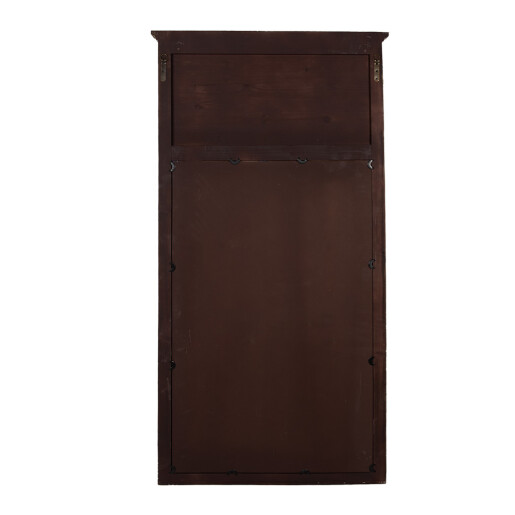 Oglinda perete lemn bej auriu vintage 80x5x158 cm