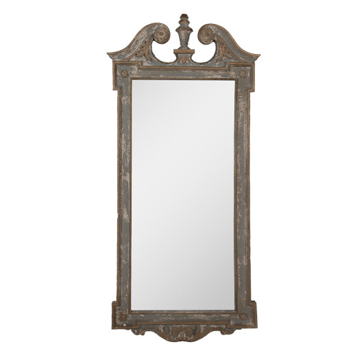 Oglinda perete lemn verde maro vintage 65x3x145 cm