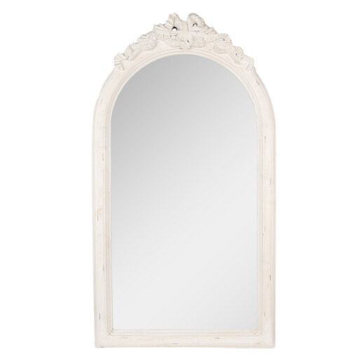 Oglinda perete polirasina alba vintage 50x4x92 cm