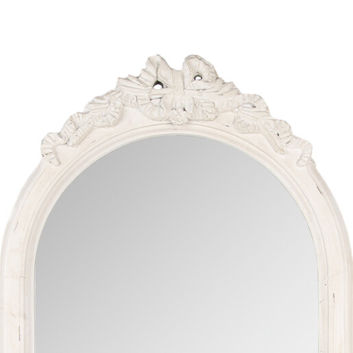 Oglinda perete polirasina alba vintage 50x4x92 cm