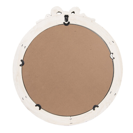 Oglinda perete polirasina alba vintage 48x6x52 cm