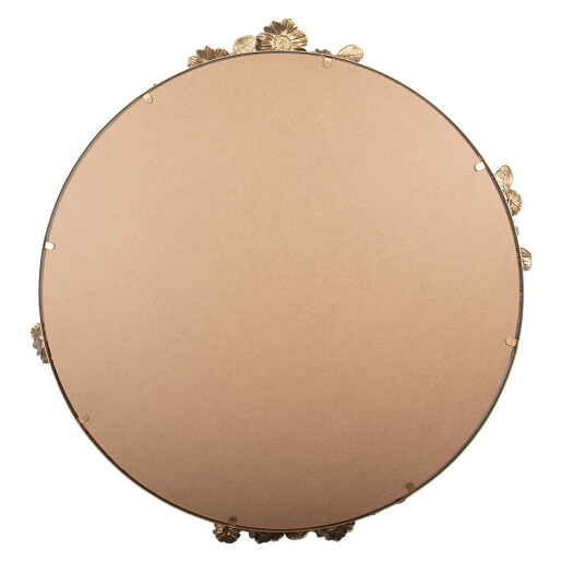 Oglinda perete metal auriu 76x4x79 cm