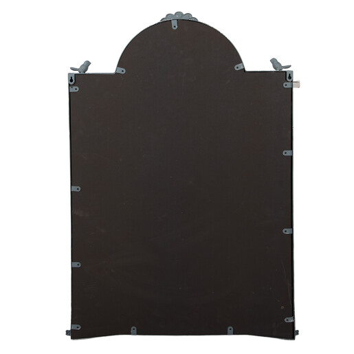 Oglinda perete metal albastru bej vintage 60x3x91 cm