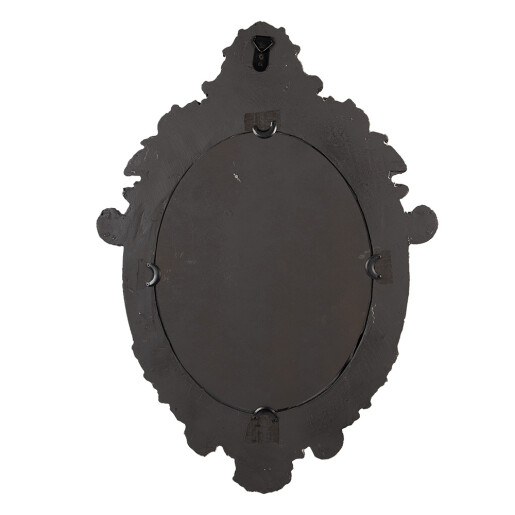 Oglinda perete metal gri bej vintage 46x3x64 cm