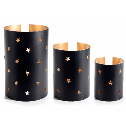 Set 3 candele 12x19 cm, 10x14 cm, 8x10.5 cm