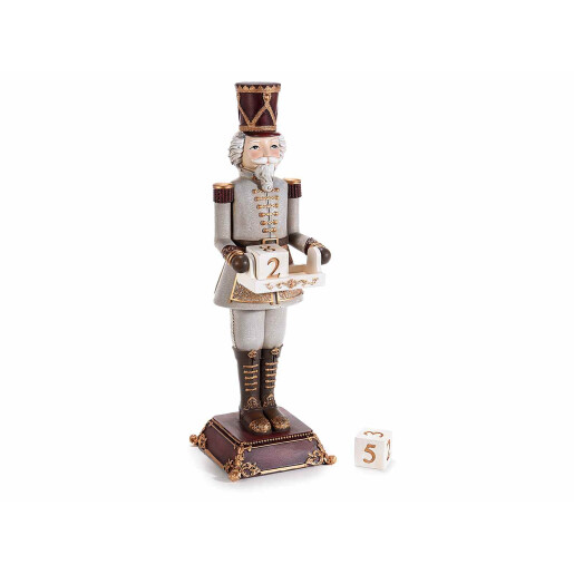 Figurina Spargatorul de Nuci cu calendar Advent 9.5x10.5x31 cm