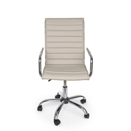 Scaun birou taupe argintiu Perth 46x54x90/100h
