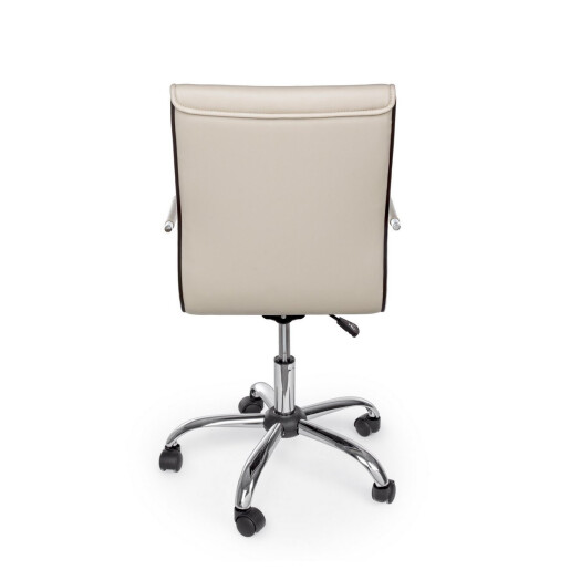 Scaun birou taupe argintiu Perth 46x54x90/100h