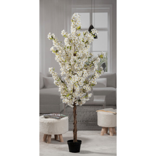 Copac flori artificiale albe 170 h