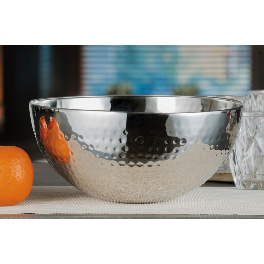 Bol otel argintiu 28 x 12,5 cm