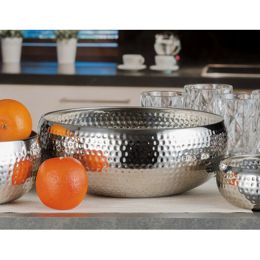 Bol otel argintiu 27,5 x 10,5 cm