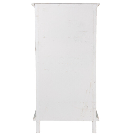 Comoda lemn verde alb vintage 67x38x143 cm