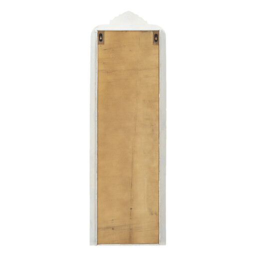 Raft perete lemn alb maro 42x19x126 cm