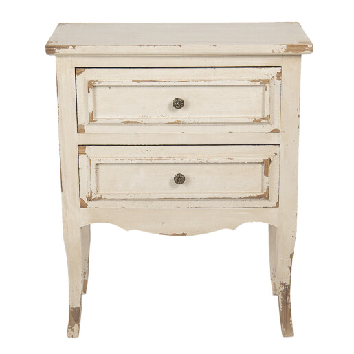 Comoda lemn alb vintage 66x36x80 cm