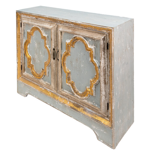 Comoda lemn bej gri 120x38x91 cm
