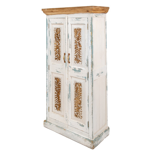 Dulap lemn alb maro 76x38x151 cm
