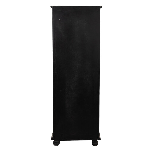 Vitrina lemn bej maro vintage 49x35x135 cm