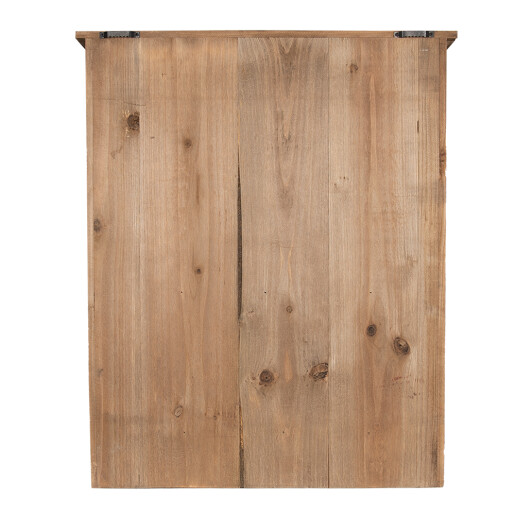 Raft perete 2 polite lemn maro 47x12x60 cm