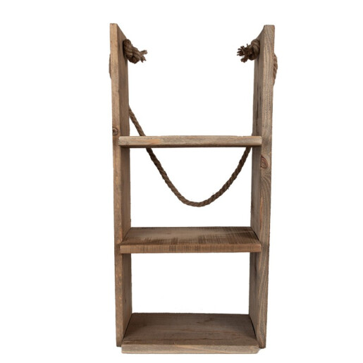 Raft perete lemn maro 28x16x59 cm