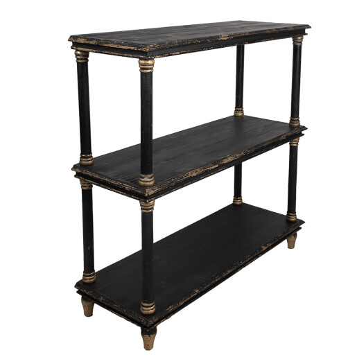 Consola lemn negru vintage 110x40x113 cm