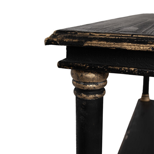 Consola lemn negru vintage 110x40x113 cm