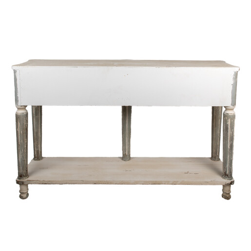 Consola lemn gri bej vintage 141x36x92 cm