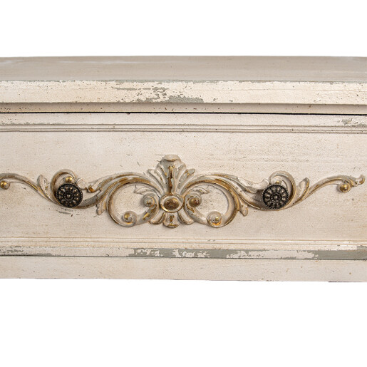Consola lemn gri bej vintage 141x36x92 cm