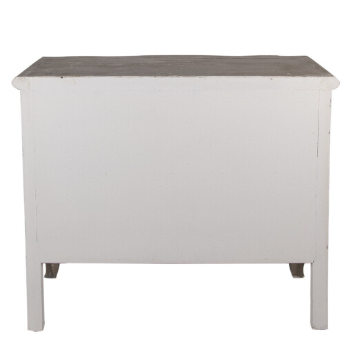 Comoda lemn bej gri vintage 95x40x82 cm