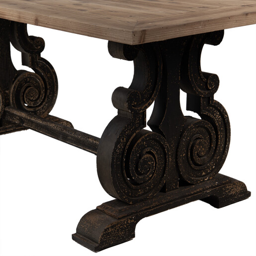 Masa dining lemn masiv maro vintage 180x90x78 cm