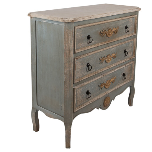 Comoda lemn verde maro 95x38x90 cm