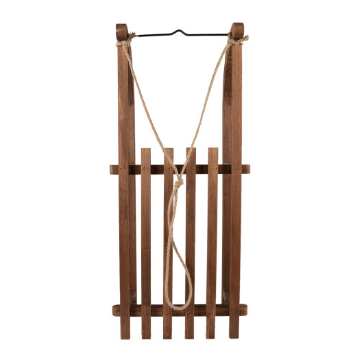 Sanie decorativa lemn maro 80x37x20 cm