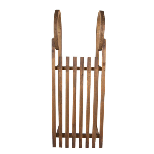 Sanie decorativa lemn maro 100x37x27 cm