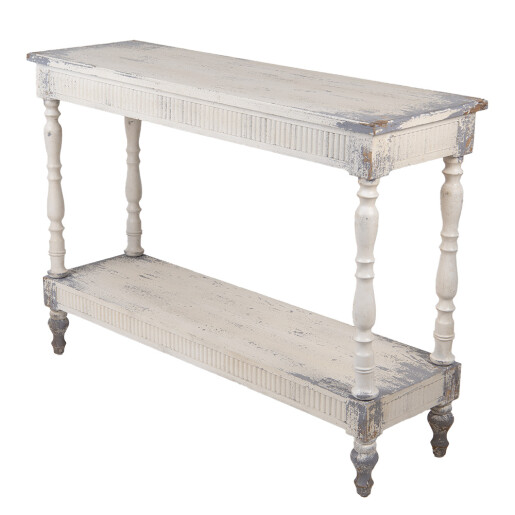 Consola lemn alb vintage 110x35x78 cm