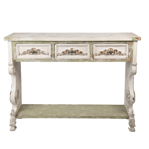 Consola lemn multicolor vintage 129x36x99 cm