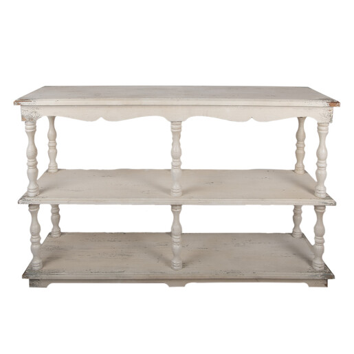 Consola lemn bej maro vintage 140x40x92 cm