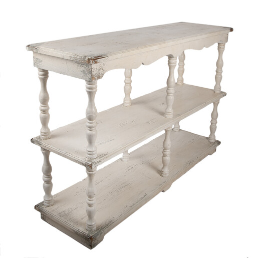 Consola lemn bej maro vintage 140x40x92 cm