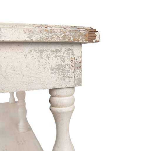 Consola lemn bej maro vintage 140x40x92 cm