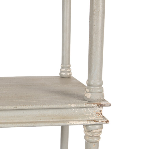 Raft lemn gri vintage 55x40x210 cm