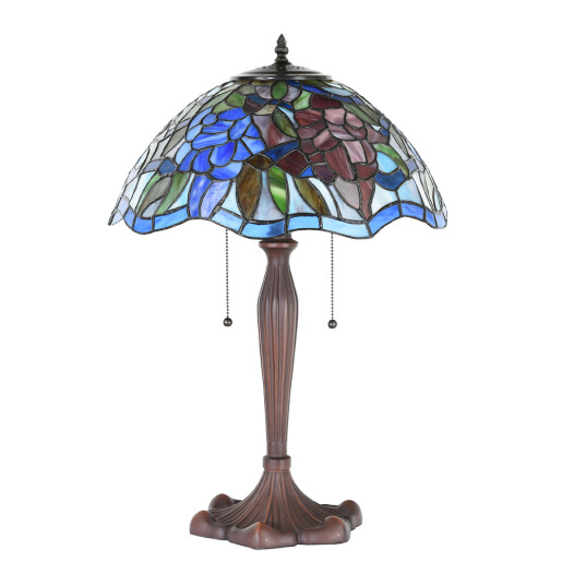 Veioza decorativa sticla polirasina multicolora Tiffany 41x60 cm