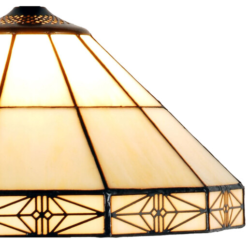 Abajur veioza sticla polirasina Tiffany 32x16 cm
