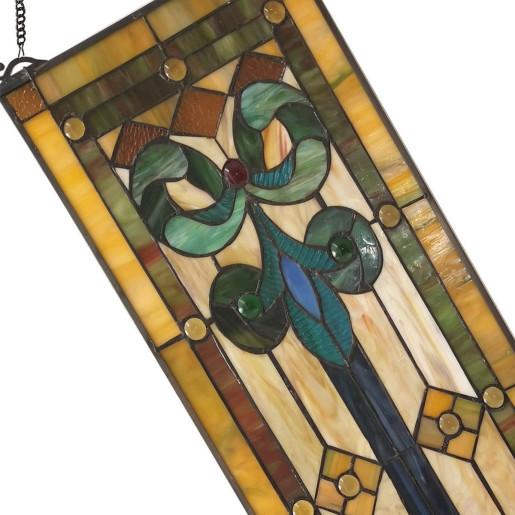 Vitraliu de perete din sticla Tiffany 25 cm x 73 h